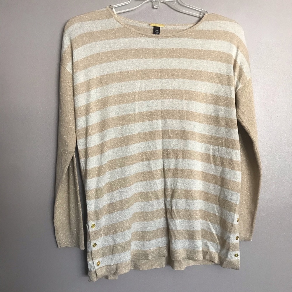 Gold and ivory sparkle sweater